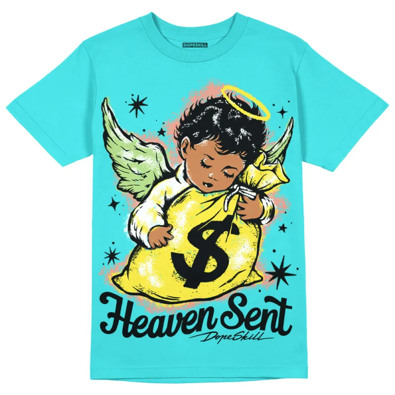 Cyan Burst 9060 DopeSkill Virtual Blue T-Shirt Heaven Sent Graphic sold by DopeSkill