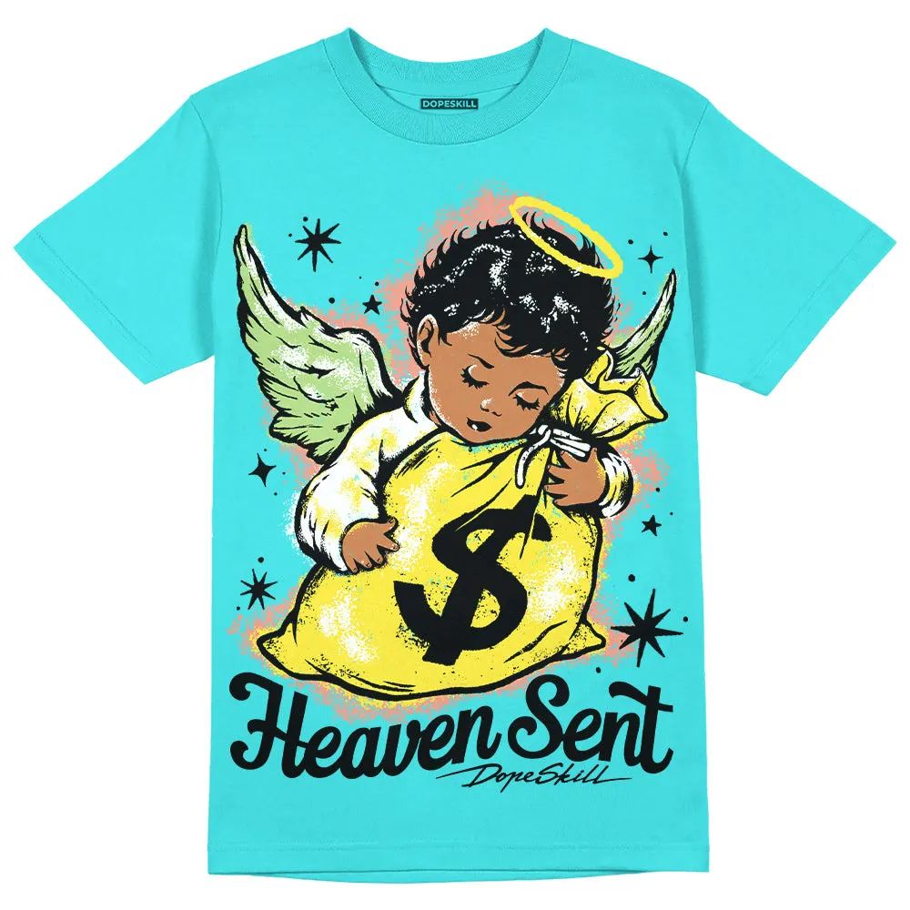 Cyan Burst 9060 DopeSkill Virtual Blue T-Shirt Heaven Sent Graphic sold by DopeSkill