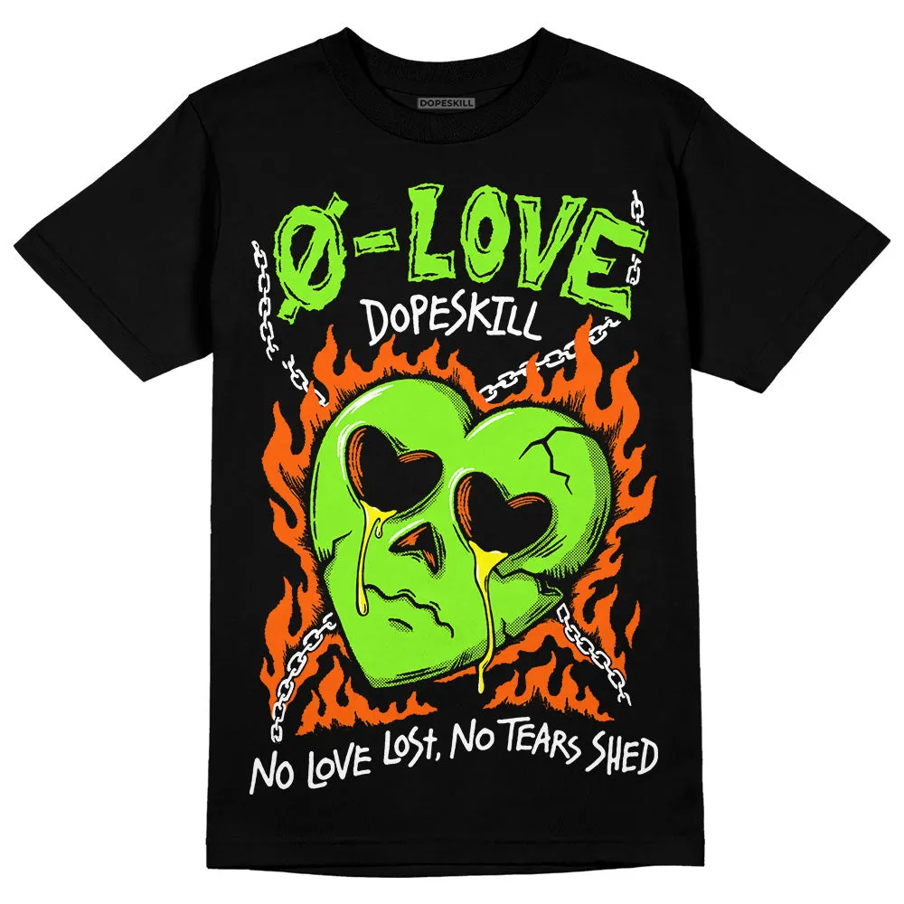 Neon Green Collection DopeSkill T-Shirt No Love Graphic sold by DopeSkill