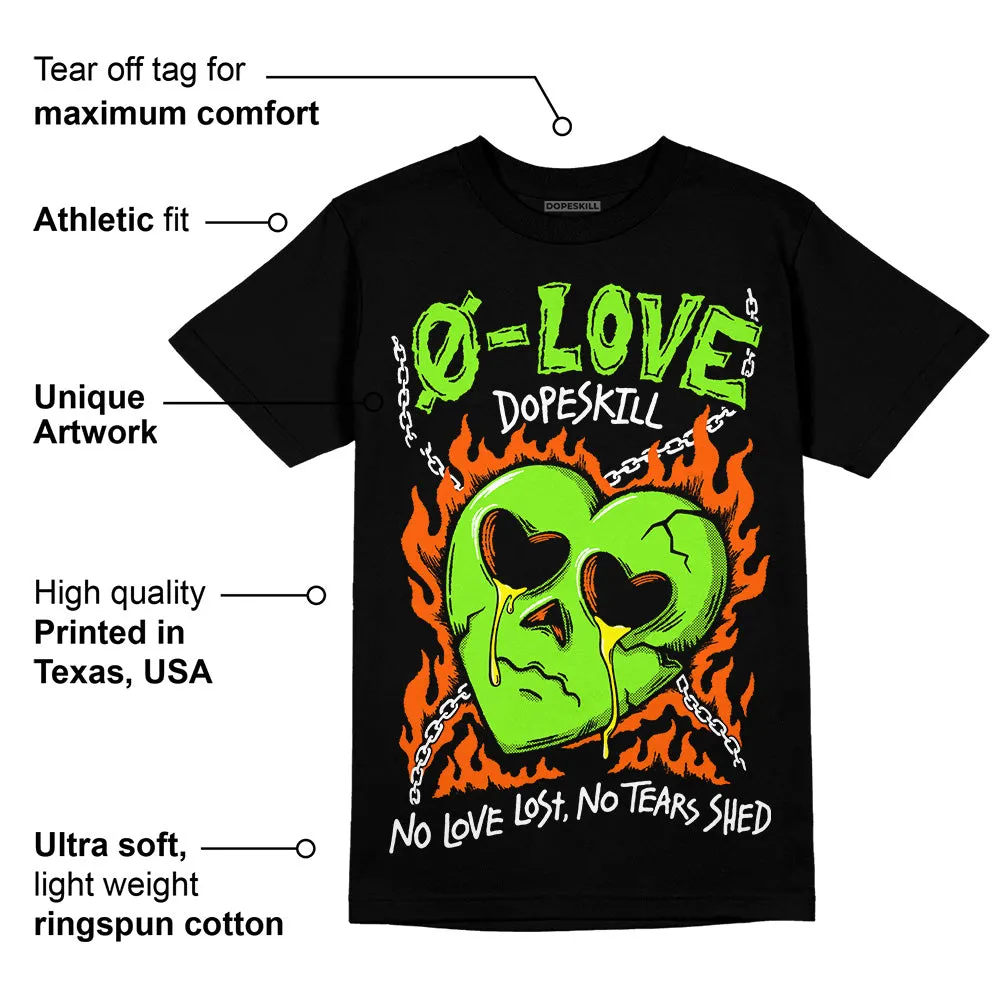 Neon Green Collection DopeSkill T-Shirt No Love Graphic sold by DopeSkill product image thumbnail 3