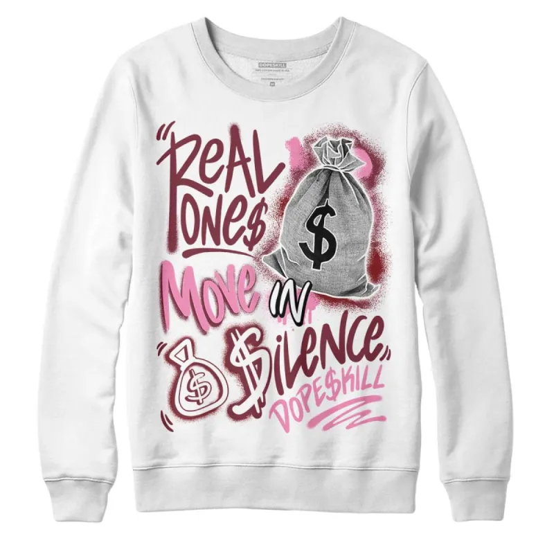 Team Red 1s DopeSkill Sweatshirt Real Ones Move In Silence Graphic sold by DopeSkill
