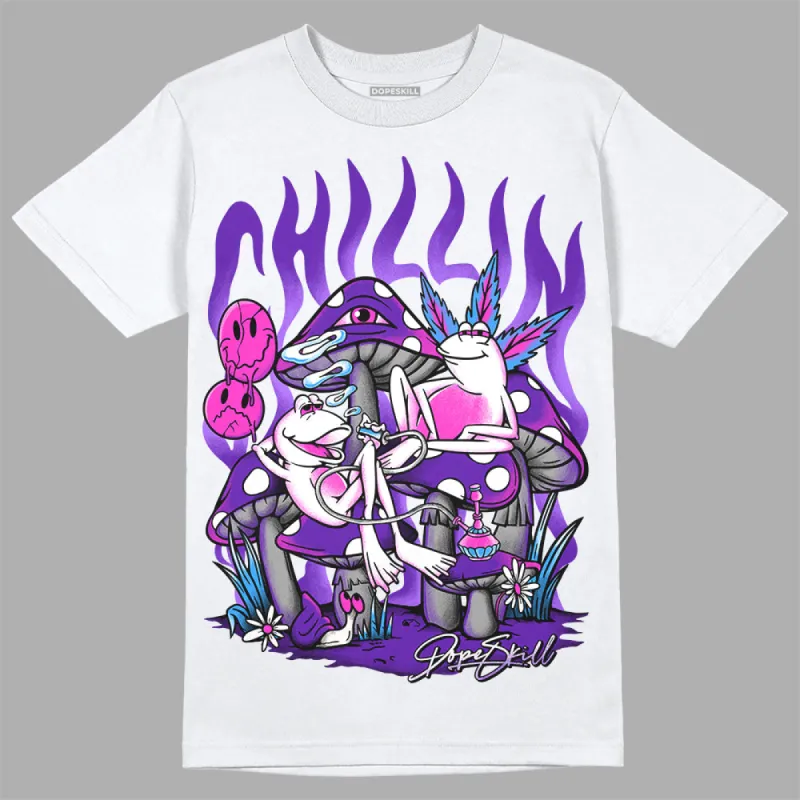 Dunk Purple Championship Court White DopeSkill T-Shirt Chillin Graphic sold by DopeSkill