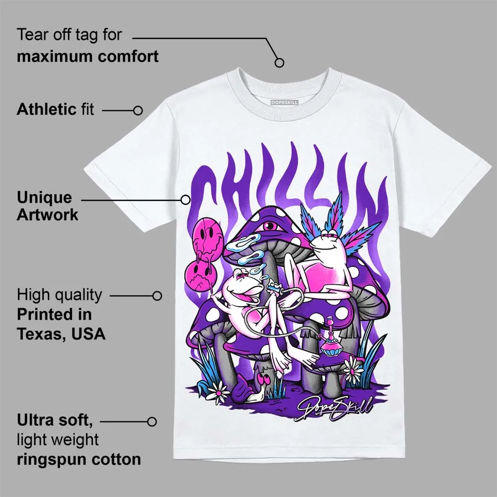 Dunk Purple Championship Court White DopeSkill T-Shirt Chillin Graphic sold by DopeSkill product image thumbnail 3