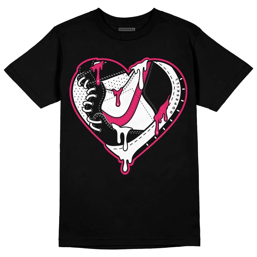Dunk Obsidian Fierce Pink DopeSkill T-Shirt Heart Jordan 1 Graphic sold by DopeSkill product image thumbnail 2