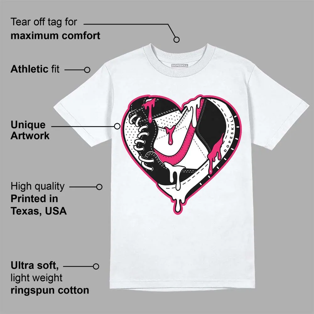 Dunk Obsidian Fierce Pink DopeSkill T-Shirt Heart Jordan 1 Graphic sold by DopeSkill product image thumbnail 3