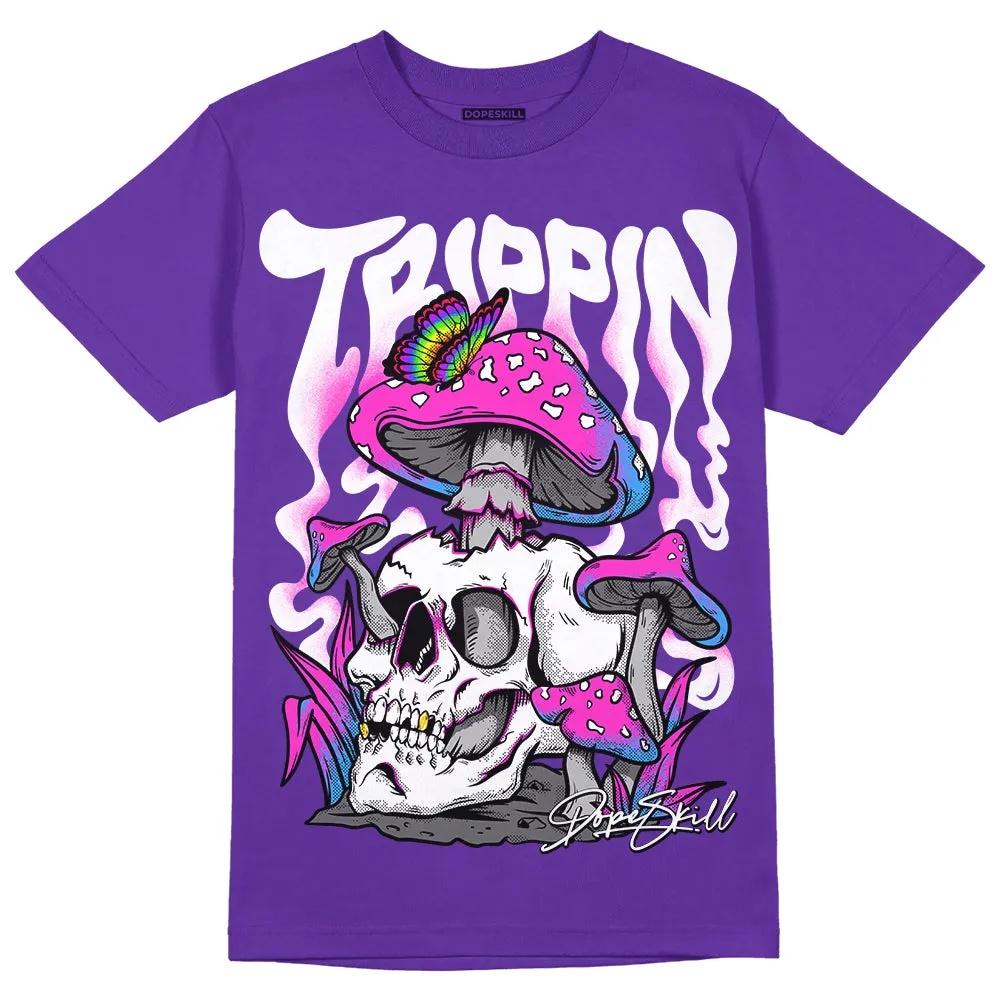 Dunk Purple Championship Court White DopeSkill Purple T-shirt Trippin Graphic sold by DopeSkill