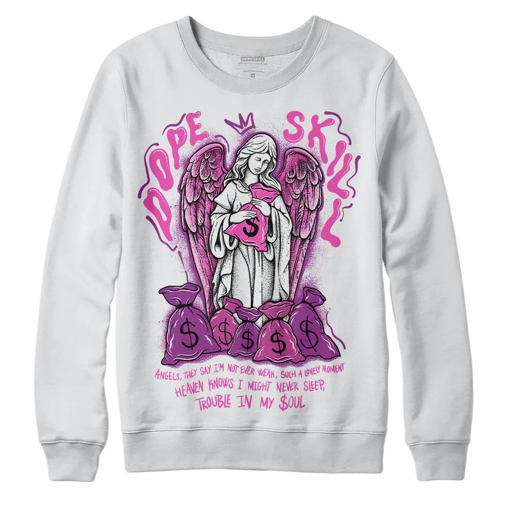 Hyper Violet 4s DopeSkill Sweatshirt Angels Graphic sold by DopeSkill