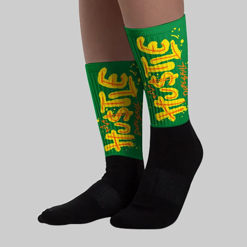Dunk Reverse Brazil DopeSkill Sublimated Socks Hustle Graphic sold by DopeSkill product image thumbnail 2