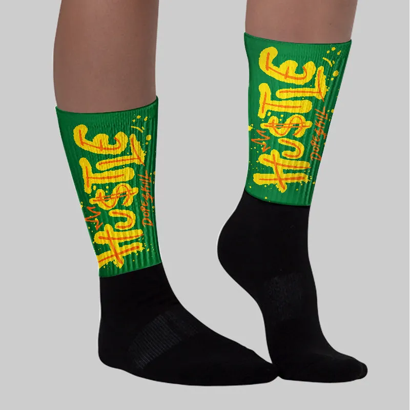 Dunk Reverse Brazil DopeSkill Sublimated Socks Hustle Graphic sold by DopeSkill product image thumbnail 3