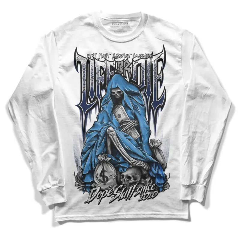 AJ Spizike White Obsidian DopeSkill Long Sleeve T-Shirt Life or Die Graphic sold by DopeSkill