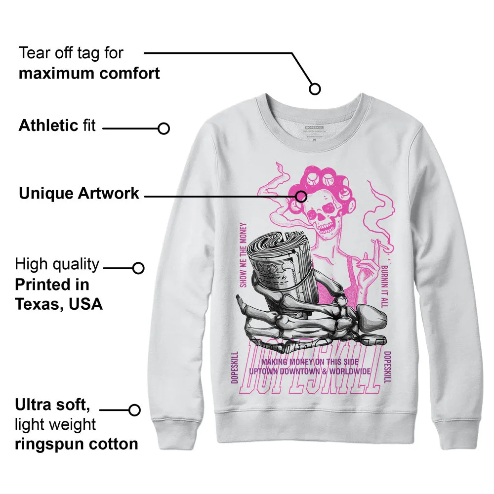 Hyper Violet 4s DopeSkill Sweatshirt Show Me The Money Graphic sold by DopeSkill product image thumbnail 3