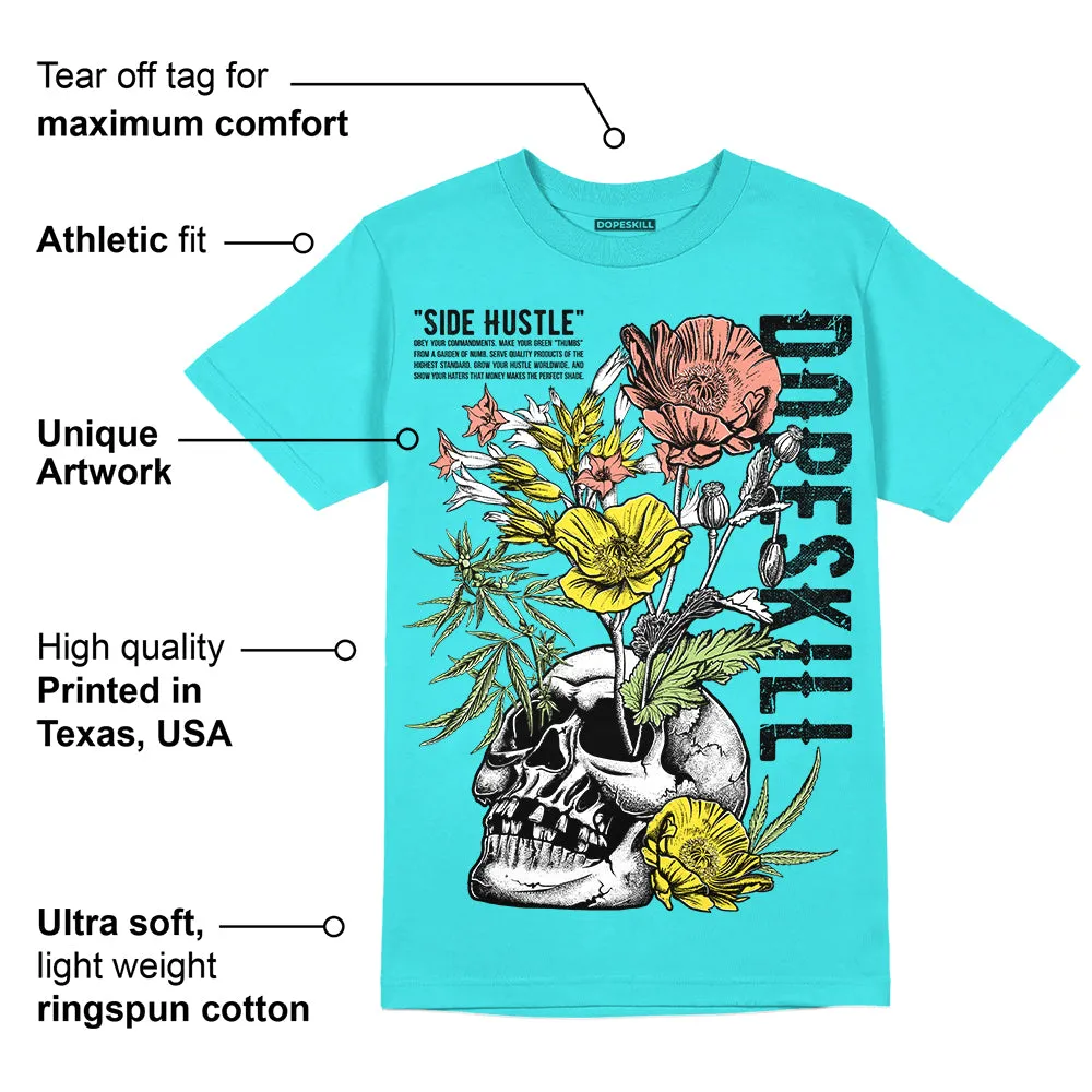 Cyan Burst 9060 DopeSkill Virtual Blue T-Shirt Side Hustle Graphic sold by DopeSkill product image thumbnail 2