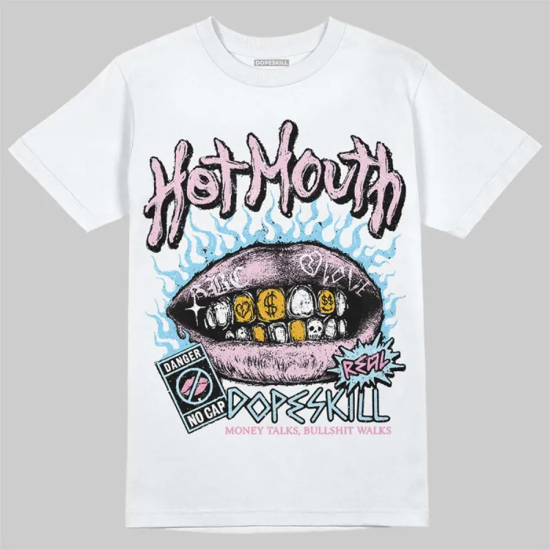 Paw Print Pink Foam 1s DopeSkill T-Shirt Hot Mouth Graphic sold by DopeSkill
