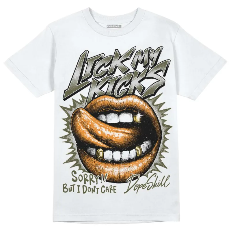 Olive 5s DopeSkill T-Shirt Lick My Kicks Graphic sold by DopeSkill