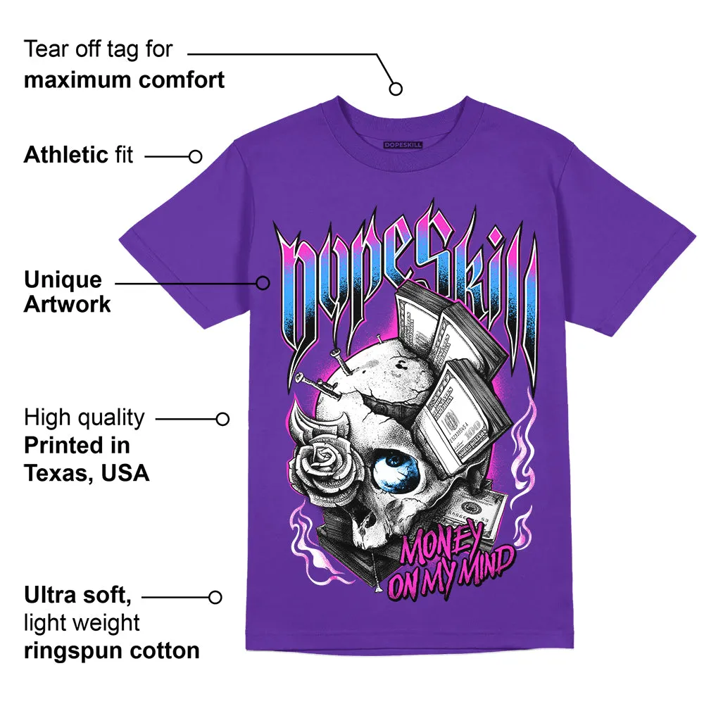 Dunk Purple Championship Court White DopeSkill Purple T-shirt Money On My Mind Graphic sold by DopeSkill product image thumbnail 2