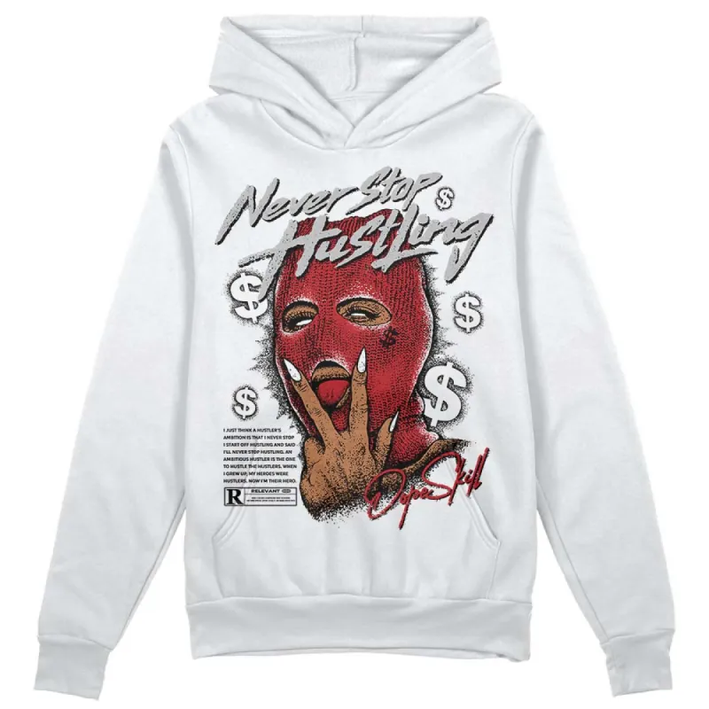 Red Taxi 12s DopeSkill Hoodie Sweatshirt Never Stop Hustling Graphic sold by DopeSkill