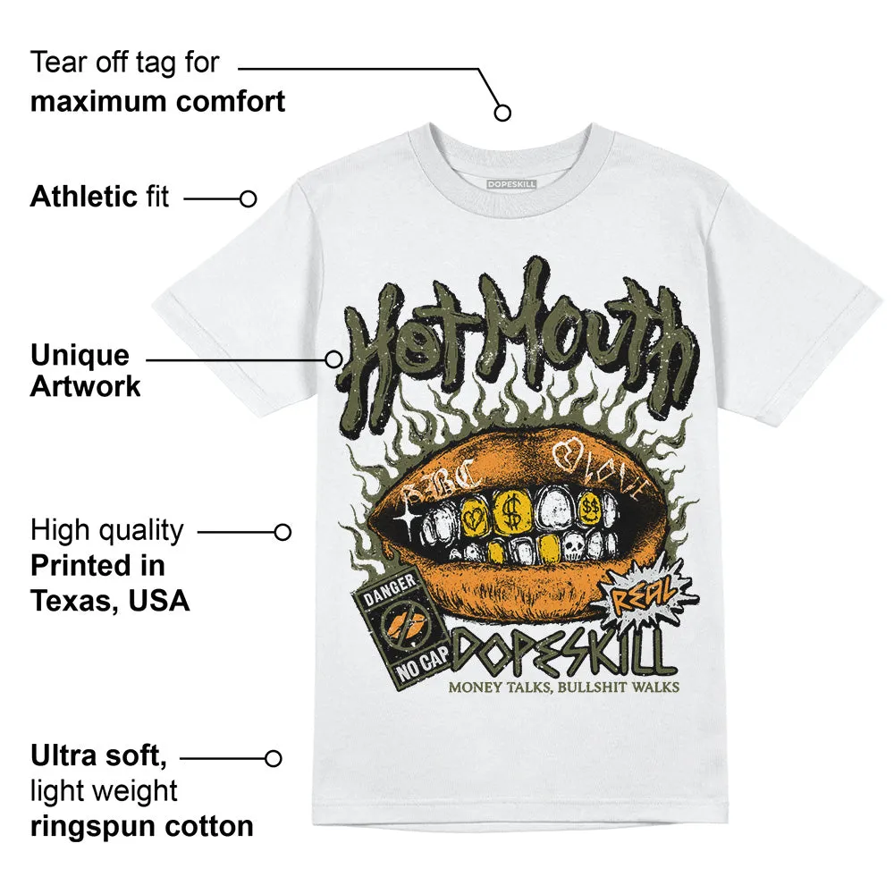Olive 5s DopeSkill T-Shirt Hot Mouth Graphic sold by DopeSkill product image thumbnail 3