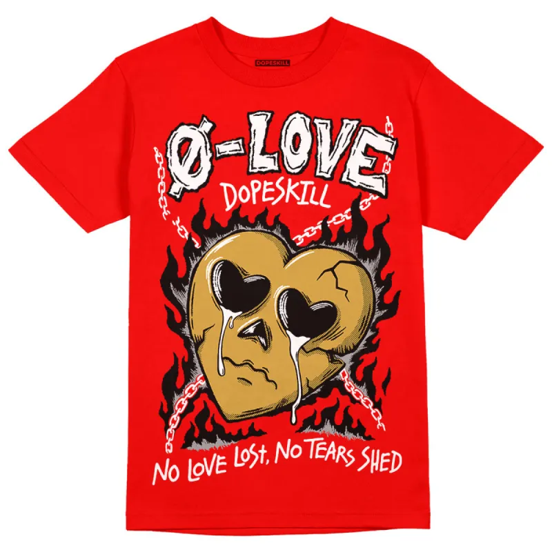 Red Collection DopeSkill Red T-shirt Crying Heart Graphic sold by DopeSkill