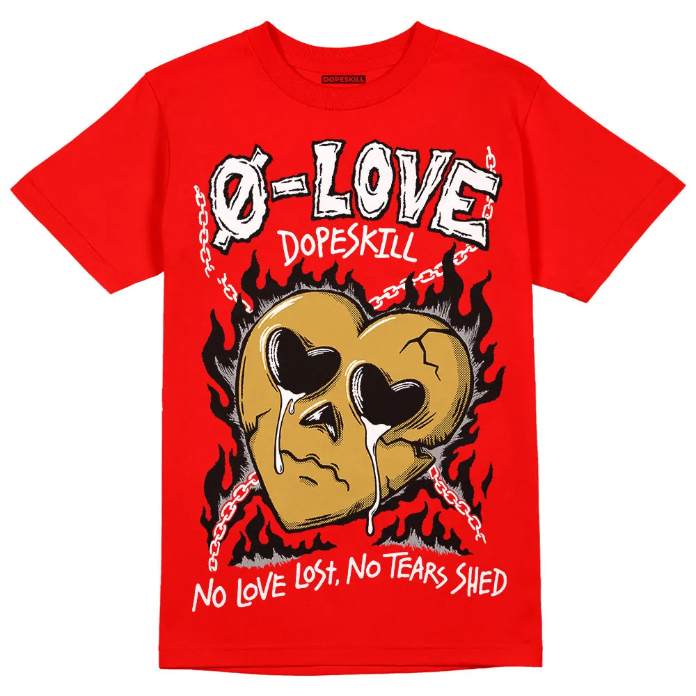 Red Collection DopeSkill Red T-shirt No Love Graphic sold by DopeSkill