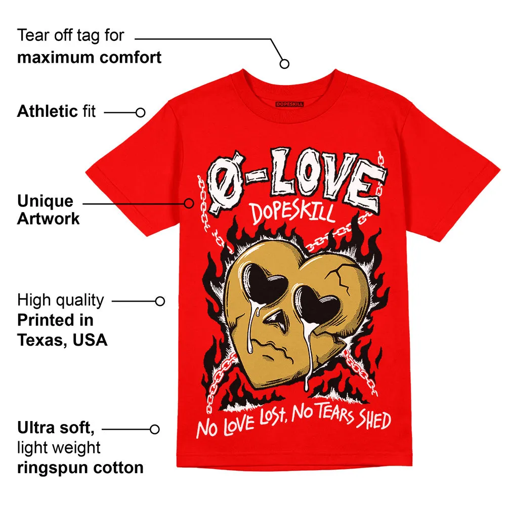 Red Collection DopeSkill Red T-shirt No Love Graphic sold by DopeSkill product image thumbnail 2