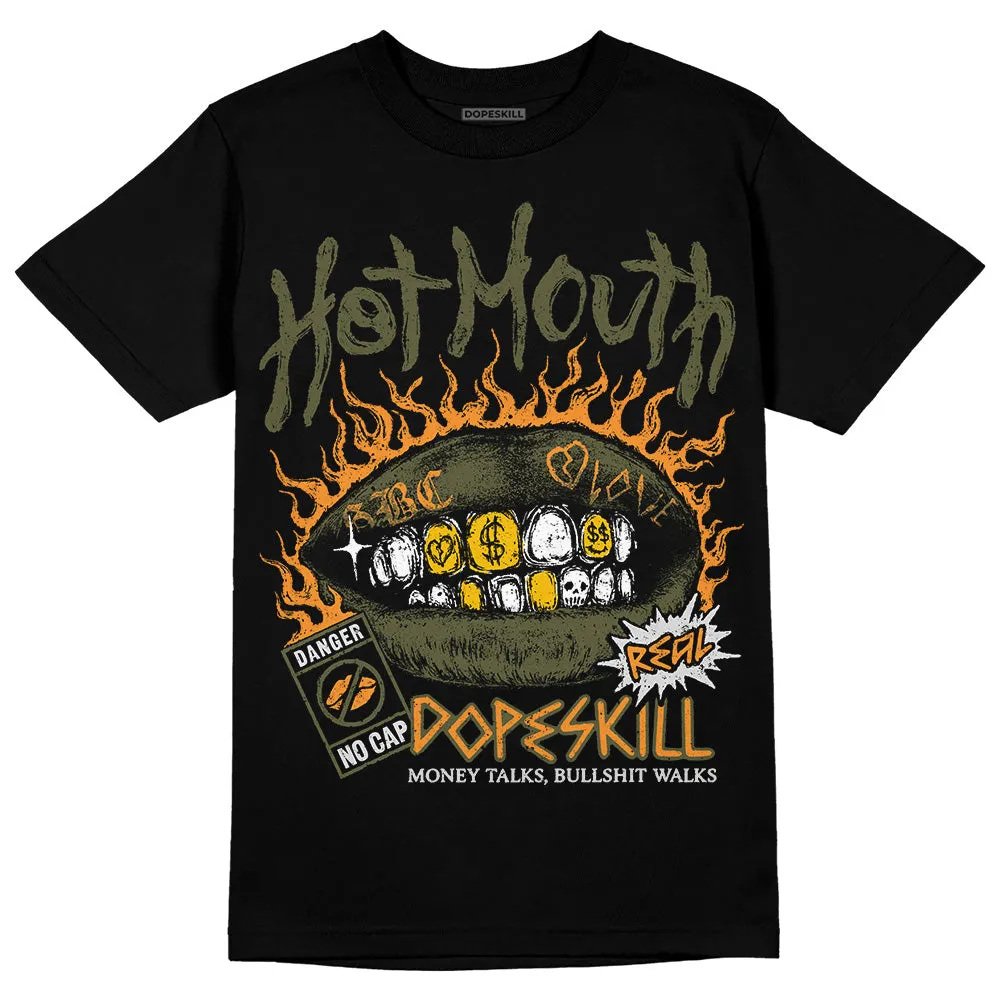 Olive 5s DopeSkill T-Shirt Hot Mouth Graphic sold by DopeSkill product image thumbnail 2