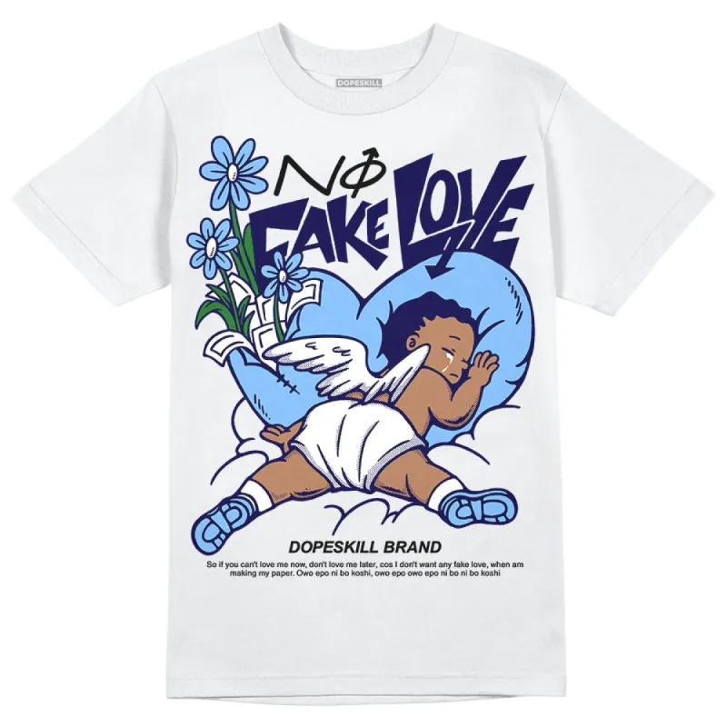 Powder Blue 9s DopeSkill T-Shirt No Fake Love Graphic sold by DopeSkill