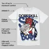White and Midnight Navy 6s DopeSkill T-Shirt Stay It Busy Graphic sold by DopeSkill