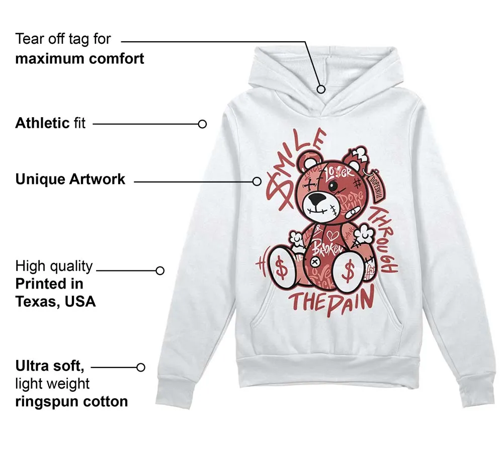 Dune Red 13s DopeSkill Hoodie Sweatshirt Smile Through The Pain Graphic sold by DopeSkill product image thumbnail 3