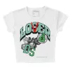 Green Glow 1s DopeSkill Women's Crop Top Loser Lover Graphic sold by DopeSkill