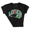 Green Glow 1s DopeSkill Women's Crop Top Loser Lover Graphic sold by DopeSkill