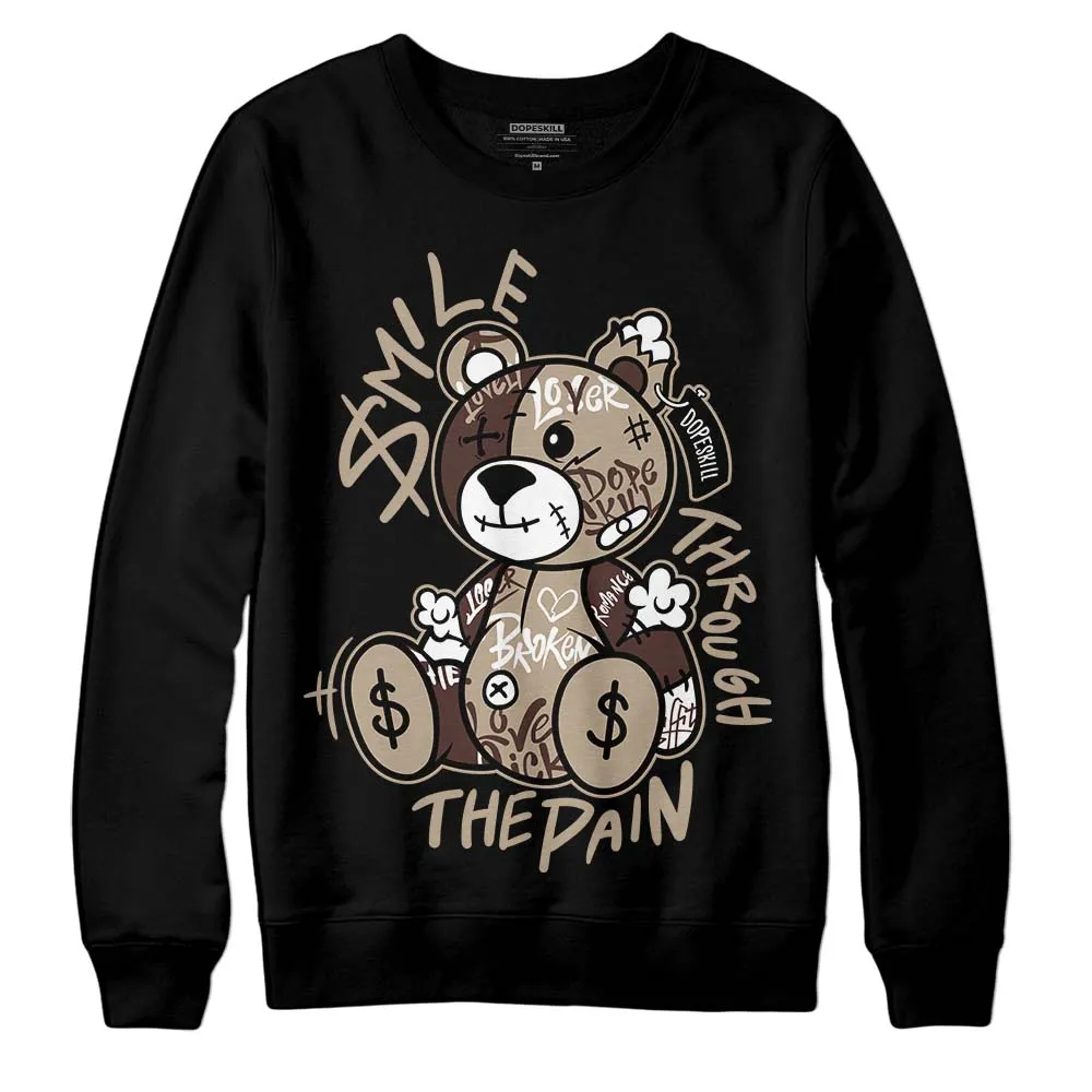 Latte 1s DopeSkill Sweatshirt Smile Through The Pain Graphic sold by DopeSkill product image thumbnail 2