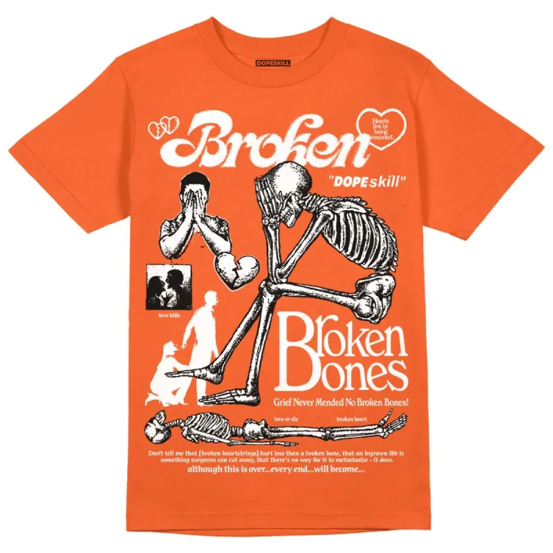 Georgia Peach 3s DopeSkill Orange T-shirt Broken Bones Graphic sold by DopeSkill