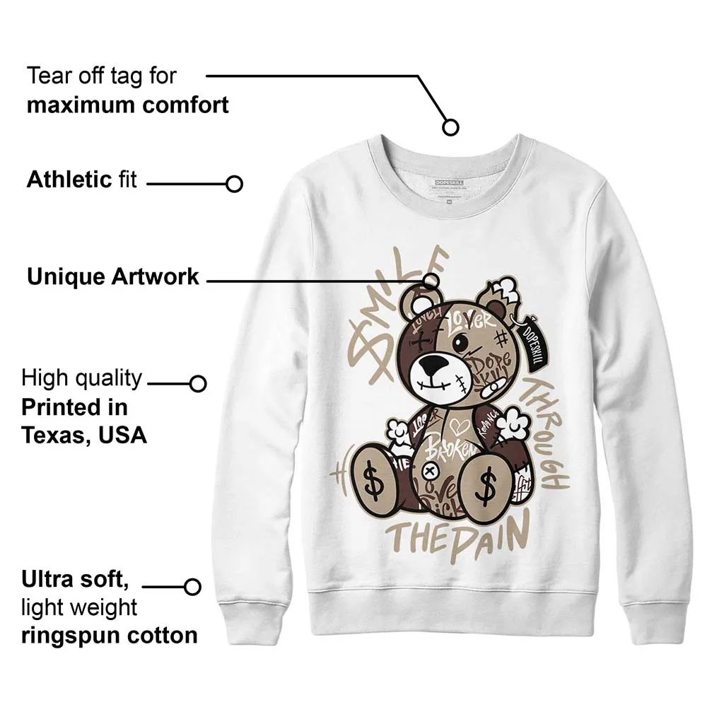 Latte 1s DopeSkill Sweatshirt Smile Through The Pain Graphic sold by DopeSkill product image thumbnail 3