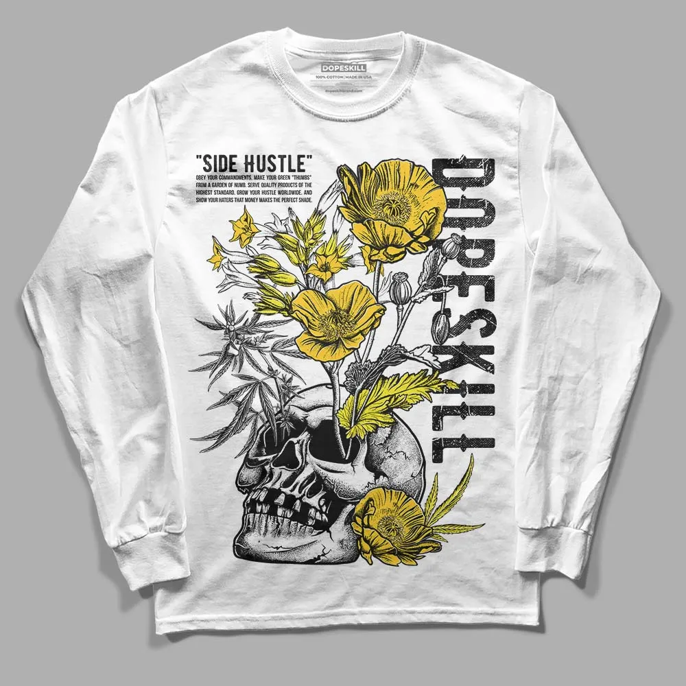 Vivid Sulfur 4s DopeSkill Long Sleeve T-Shirt Side Hustle Graphic sold by DopeSkill