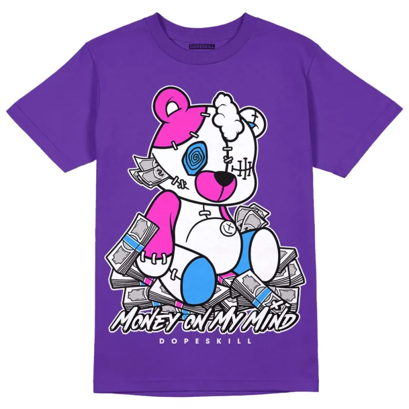 Dunk Purple Championship Court White DopeSkill Purple T-shirt MOMM Bear Graphic sold by DopeSkill