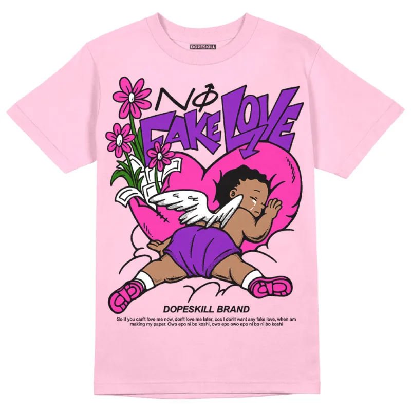 Pink Collection DopeSkill Pink T-shirt No Fake Love Graphic sold by DopeSkill