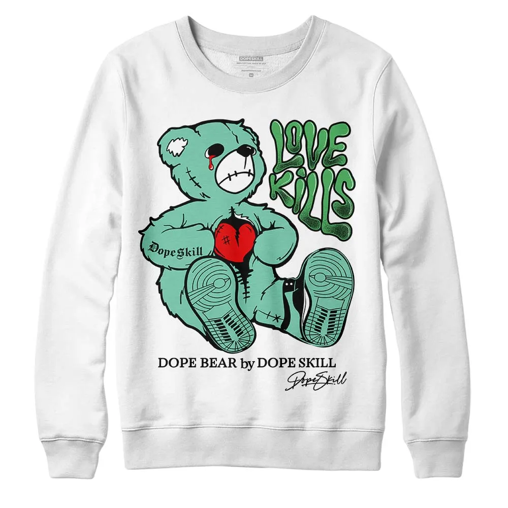 Green Glow 1s DopeSkill Sweatshirt Love Kills Graphic sold by DopeSkill product image thumbnail 2