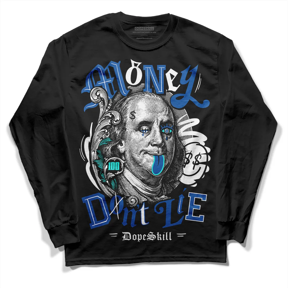Space Jam 11s DopeSkill Long Sleeve T-Shirt Money Don't Lie Graphic sold by DopeSkill