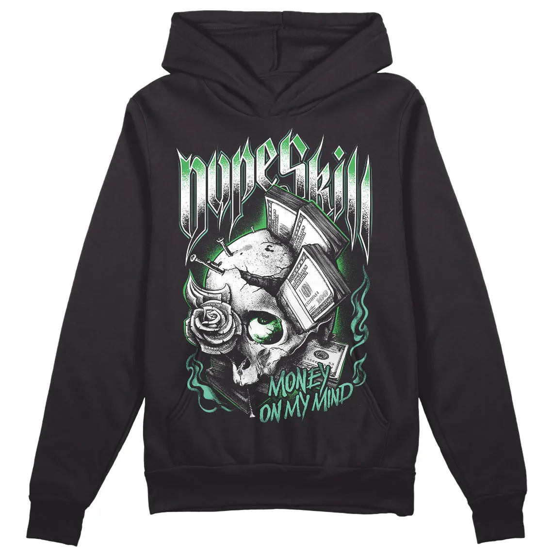 Green Glow 1s DopeSkill Hoodie Sweatshirt Money On My Mind Graphic sold by DopeSkill