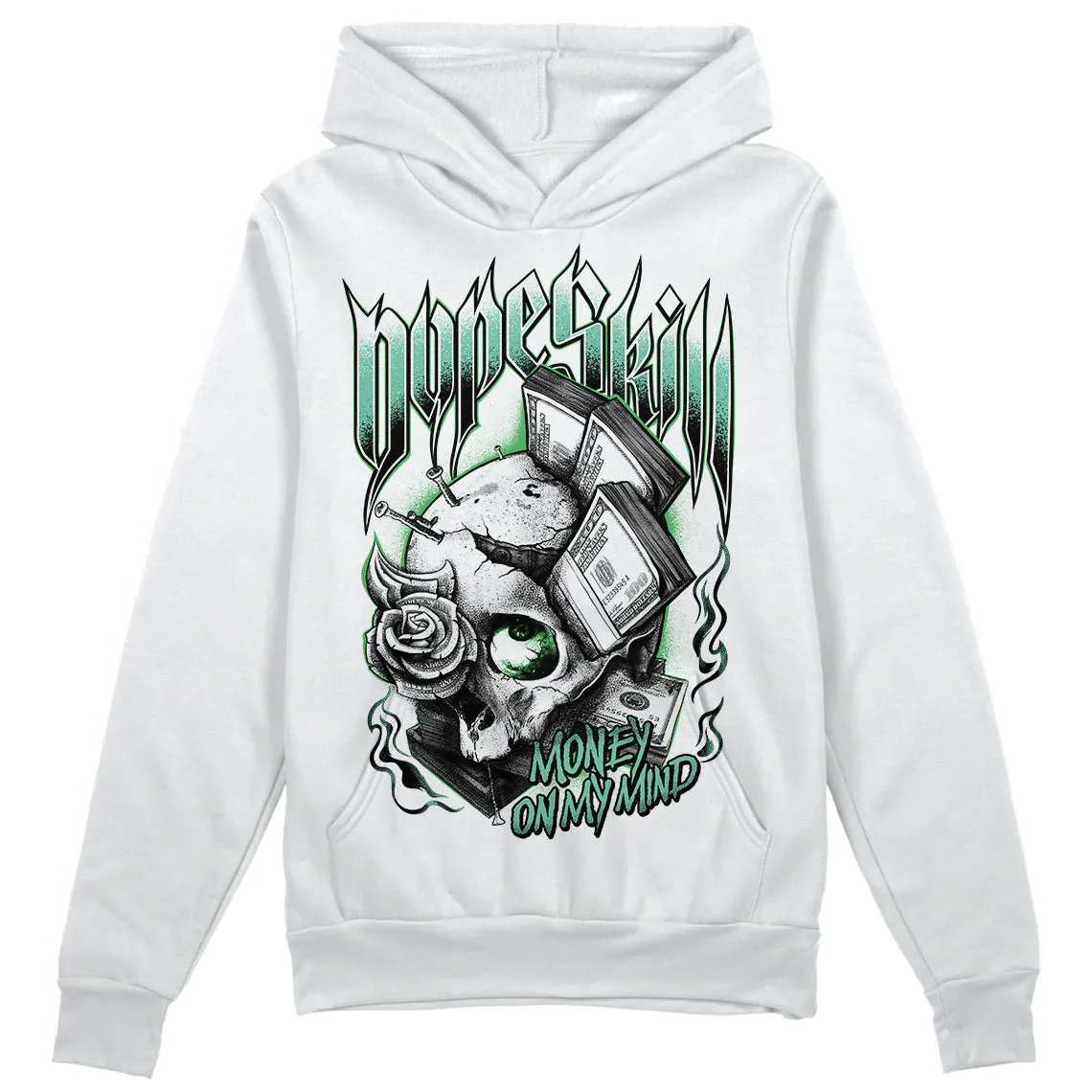 Green Glow 1s DopeSkill Hoodie Sweatshirt Money On My Mind Graphic sold by DopeSkill product image thumbnail 2