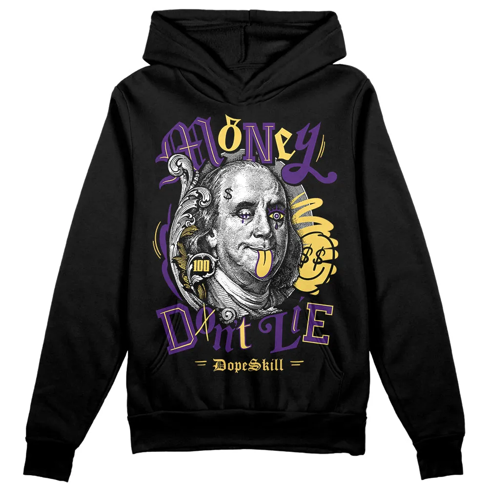 Field Purple 12s DopeSkill Hoodie Sweatshirt Money Don't Lie Graphic sold by DopeSkill product image thumbnail 2