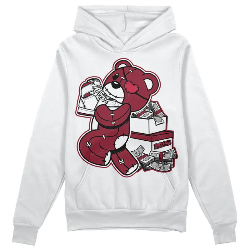 85 Metallic Burgundy 1s DopeSkill Hoodie Sweatshirt Bear Steals Sneaker Graphic sold by DopeSkill