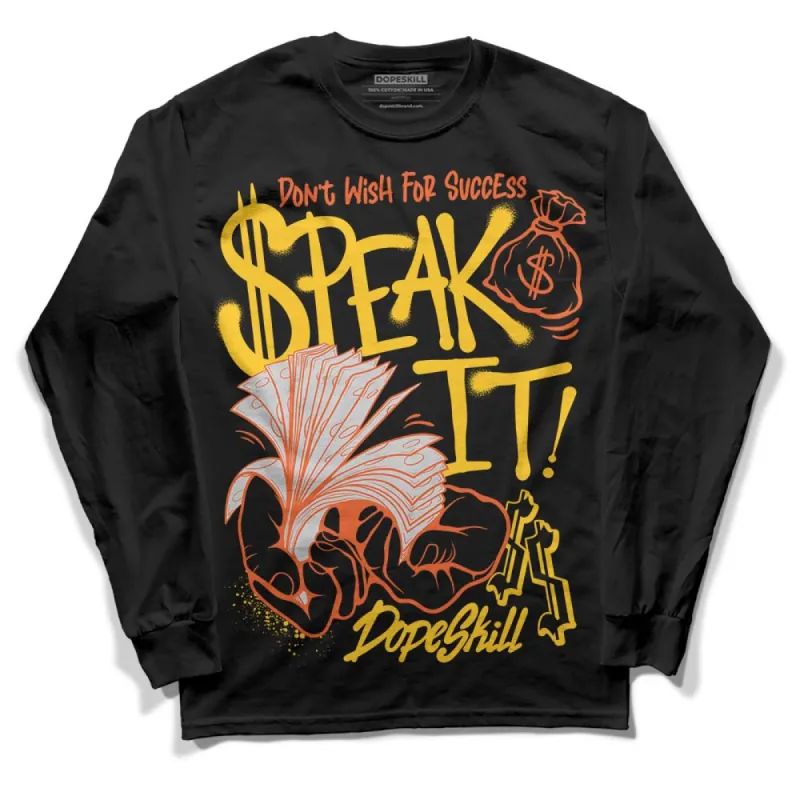 Yellow Collection DopeSkill Long Sleeve T-Shirt Speak It Graphic sold by DopeSkill