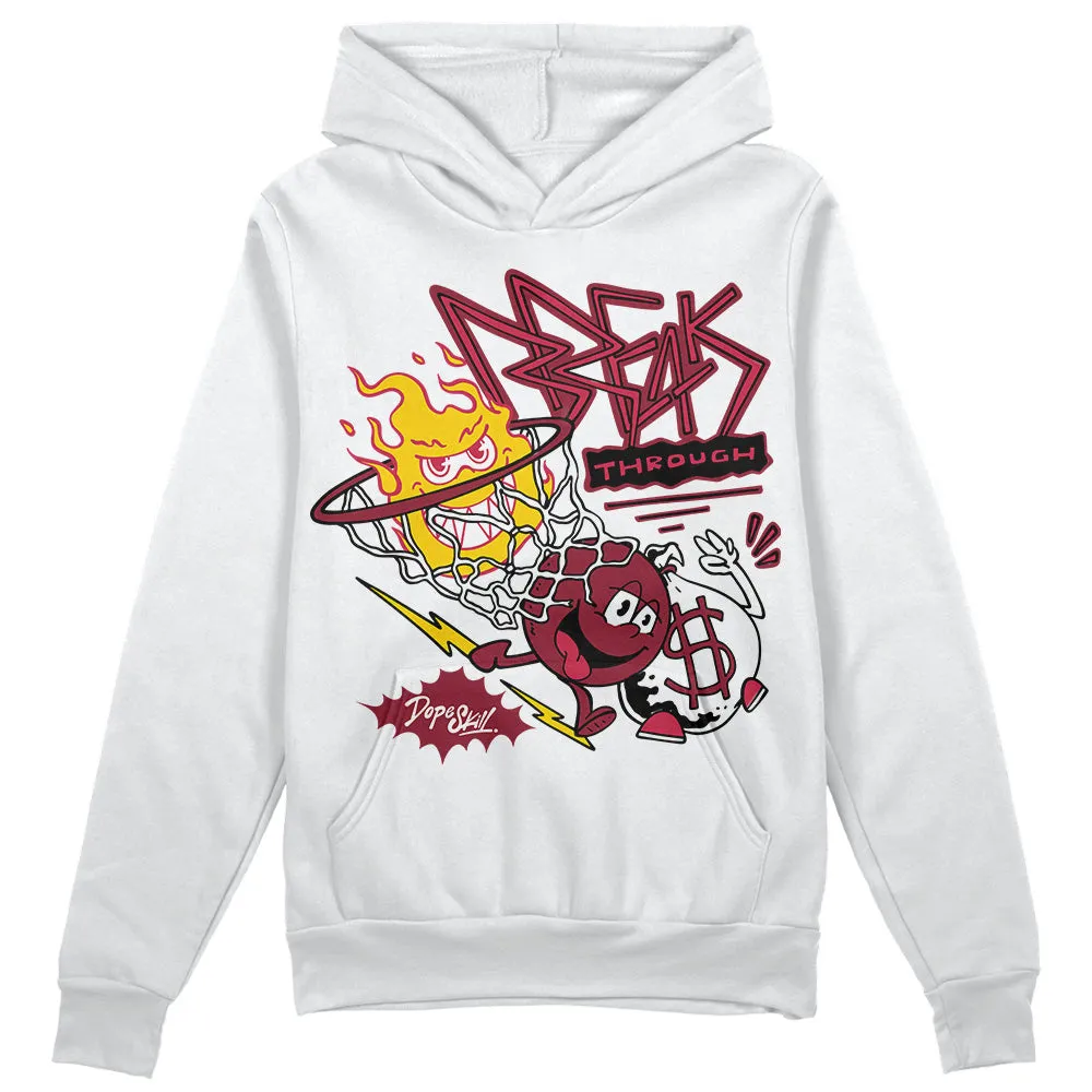 85 Metallic Burgundy 1s DopeSkill Hoodie Sweatshirt Break Through Graphic sold by DopeSkill