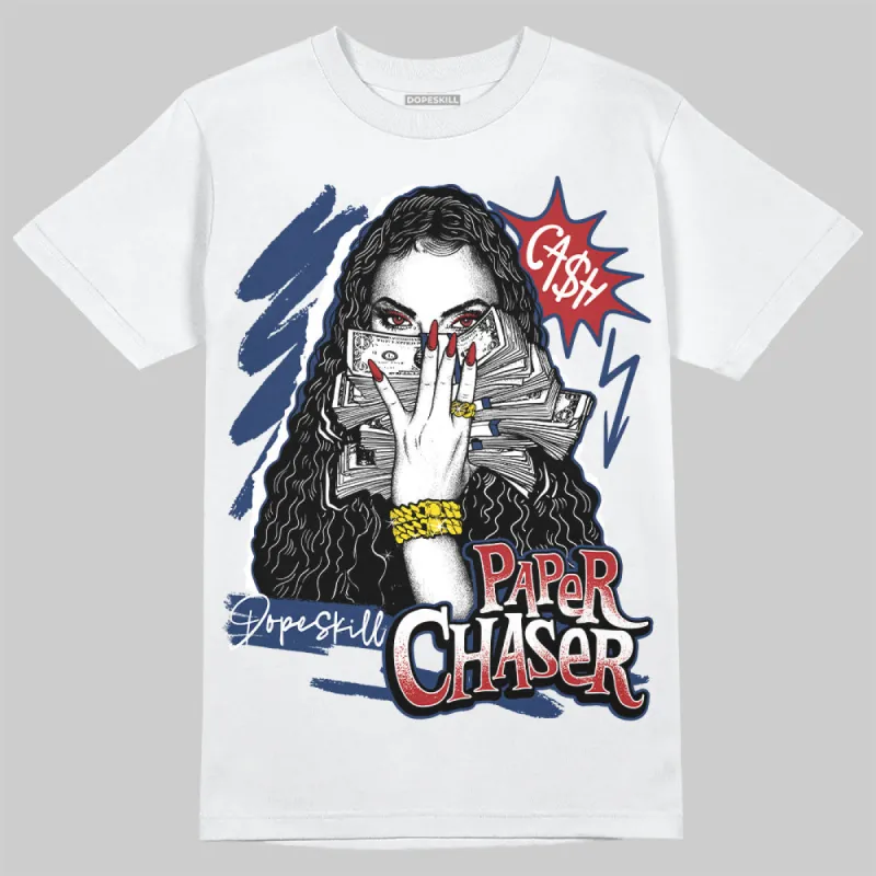 White and Midnight Navy 6s DopeSkill T-Shirt NPC Graphic sold by DopeSkill