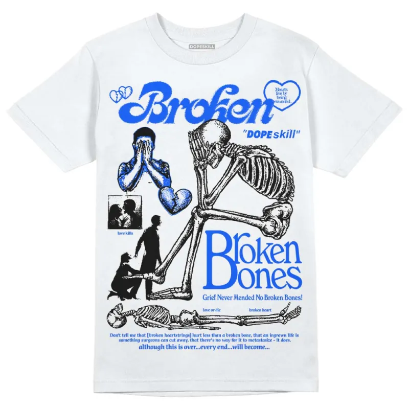 Royal Blue Collection DopeSkill T-Shirt Broken Bones Graphic sold by DopeSkill