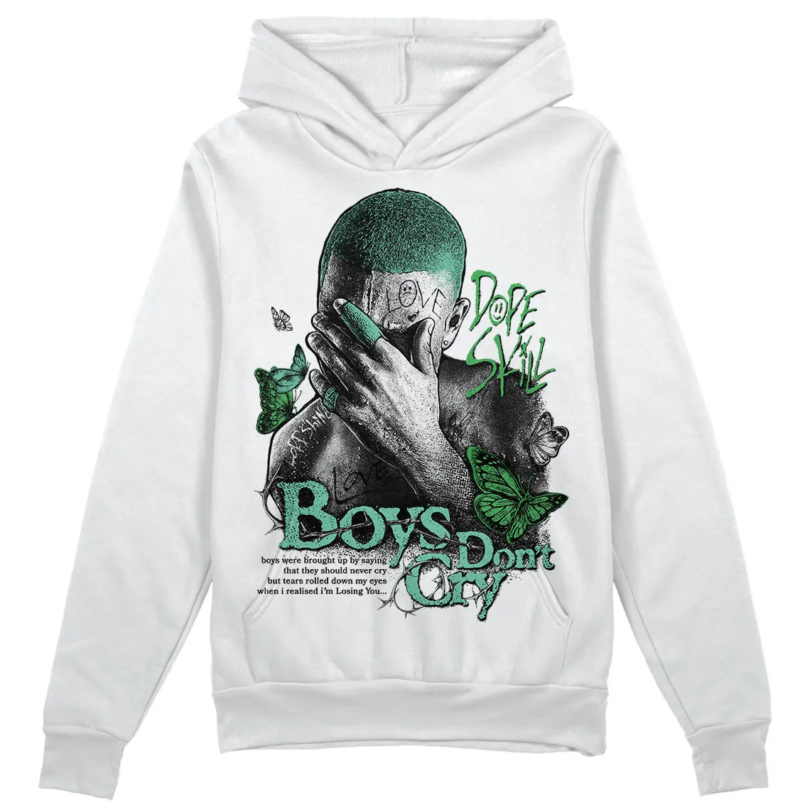 Green Glow 1s DopeSkill Hoodie Sweatshirt Boys Don't Cry Graphic sold by DopeSkill product image thumbnail 2
