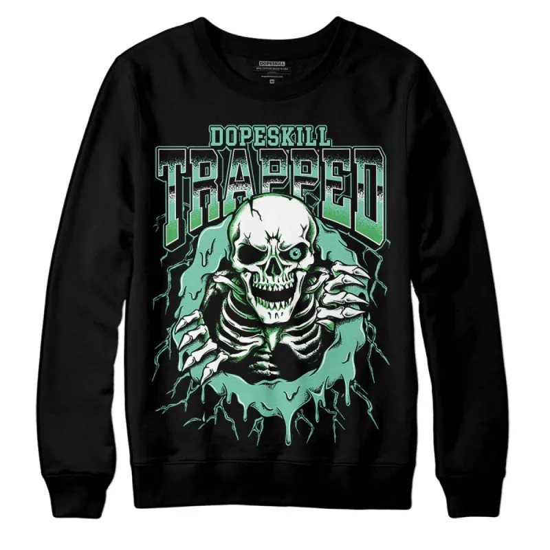 Green Glow 1s DopeSkill Sweatshirt Trapped Halloween Graphic sold by DopeSkill