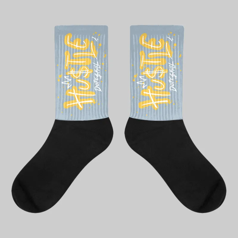 Blue Grey 13s DopeSkill Sublimated Socks Hustle Graphic sold by DopeSkill