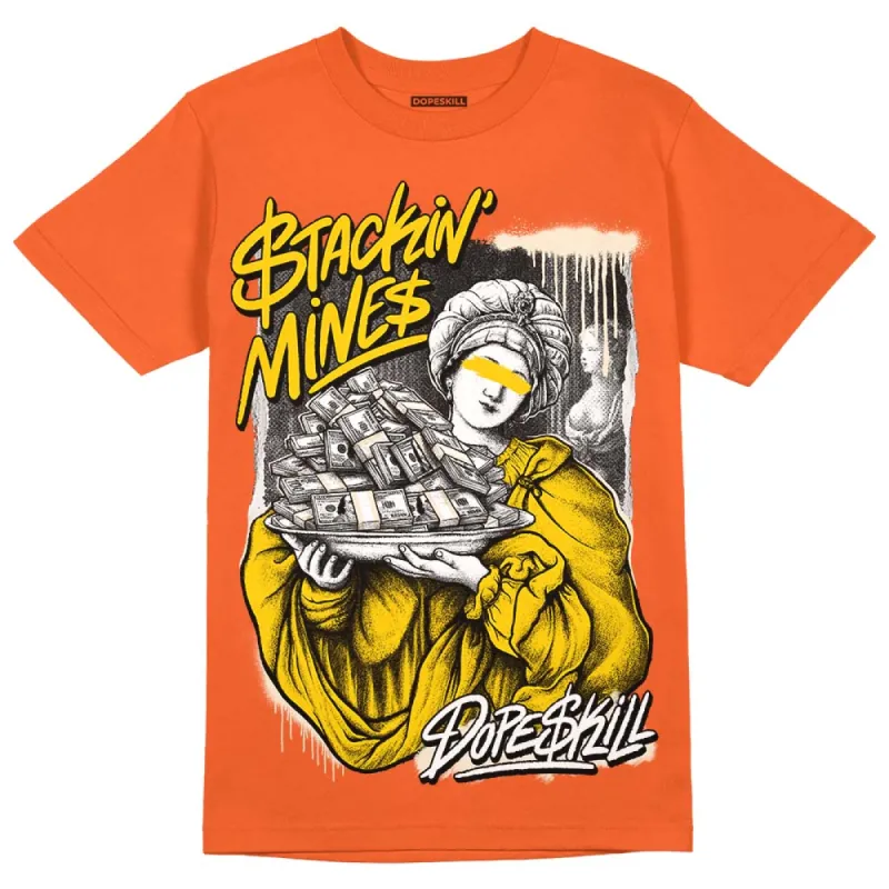 Georgia Peach 3s DopeSkill Orange T-shirt Stackin Mines Graphic sold by DopeSkill